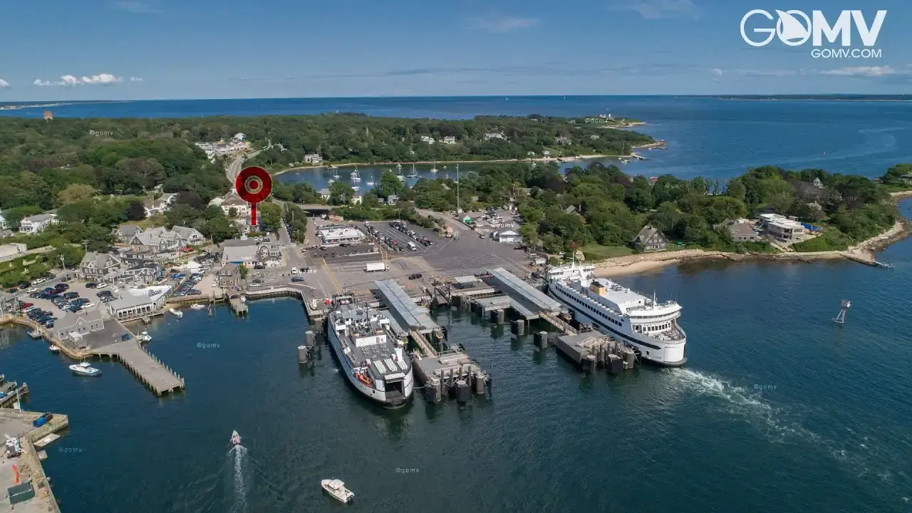 Live view of Woods Hole Ferry Dock, Massachusetts